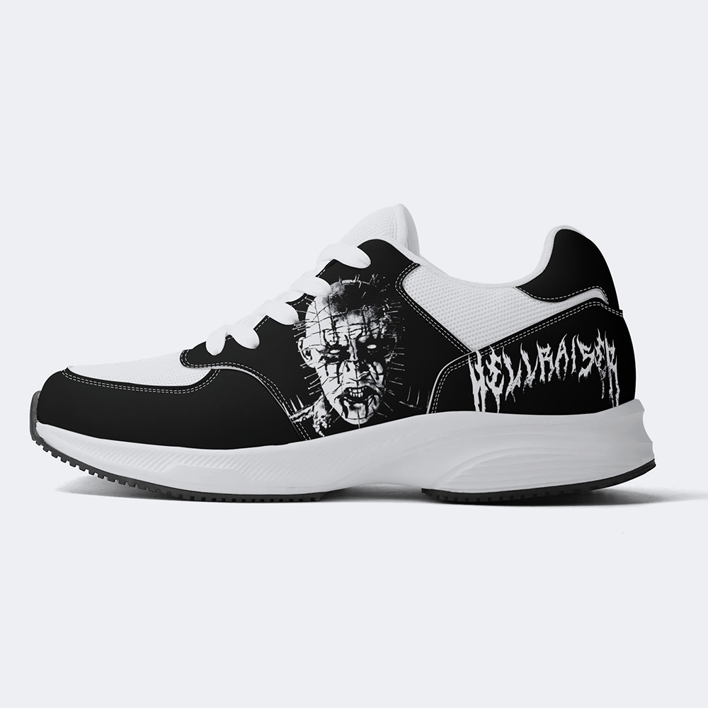 Unisex Black Metal Pinhead Print - Athletic Shoes