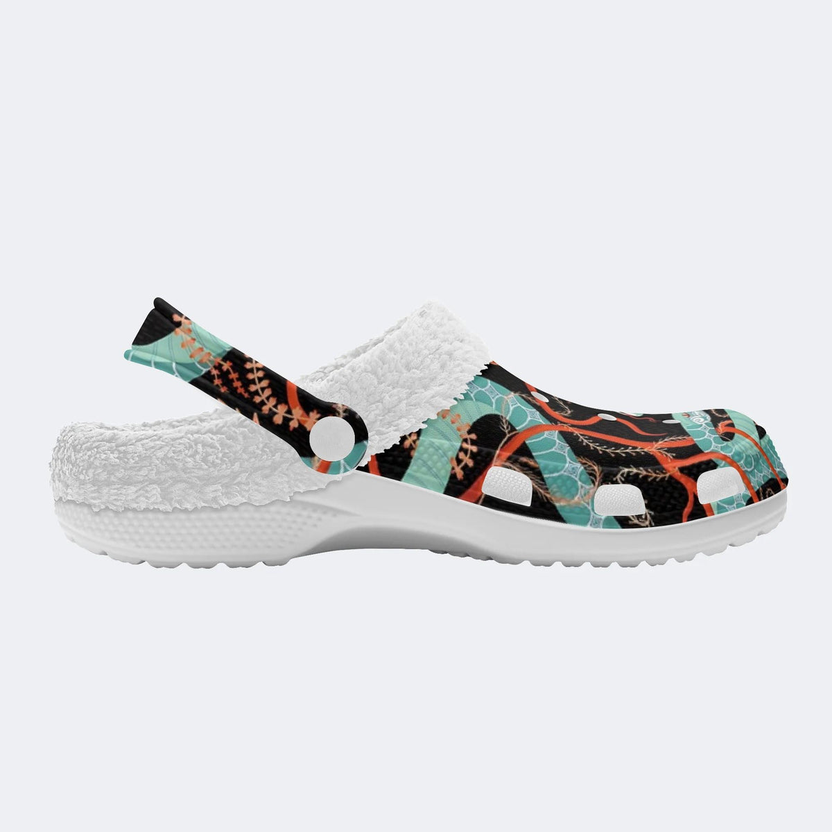 Green Snake Legend - Fur Lined Slippers/Sandals