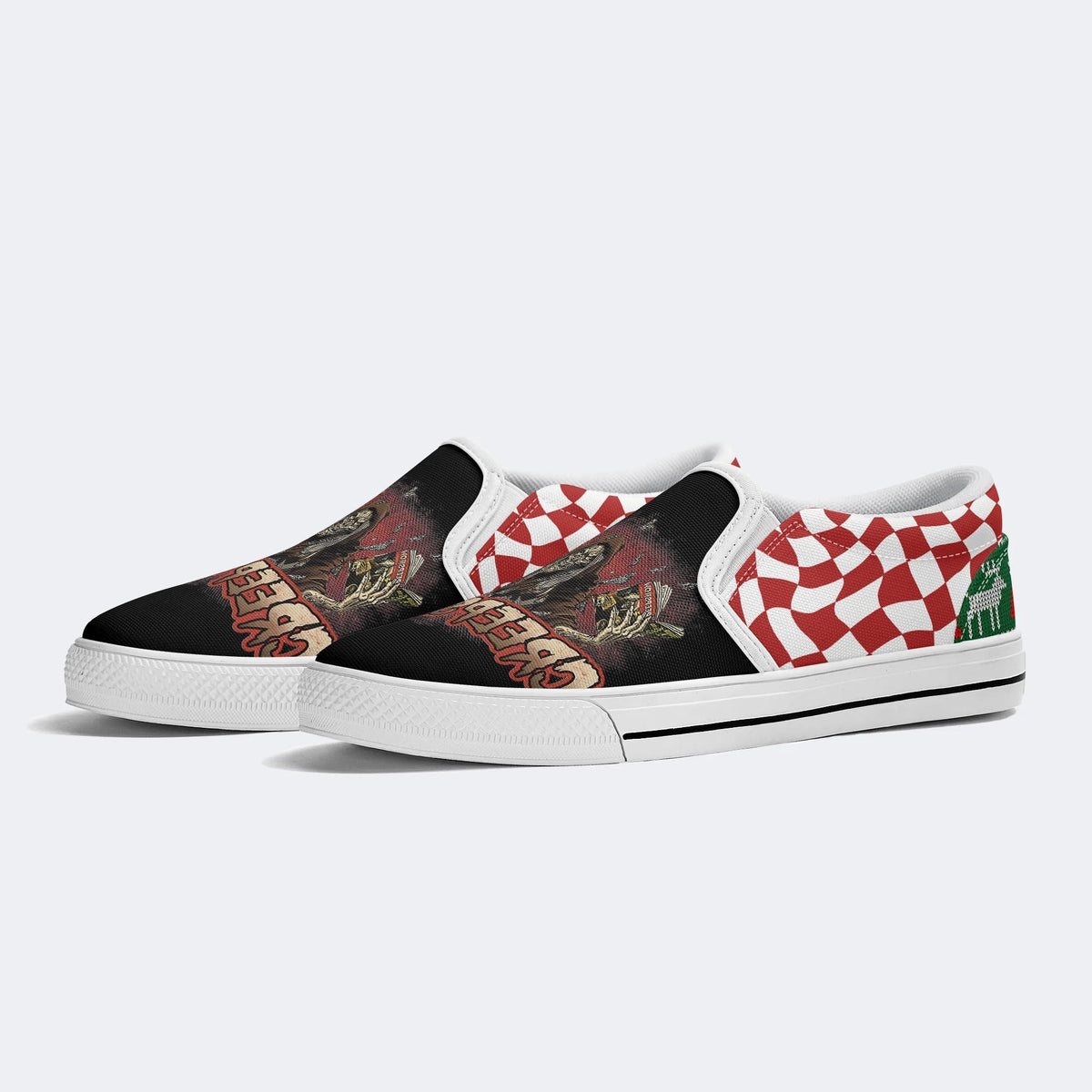 Unisex Horror Movie Print - Slip On Shoes