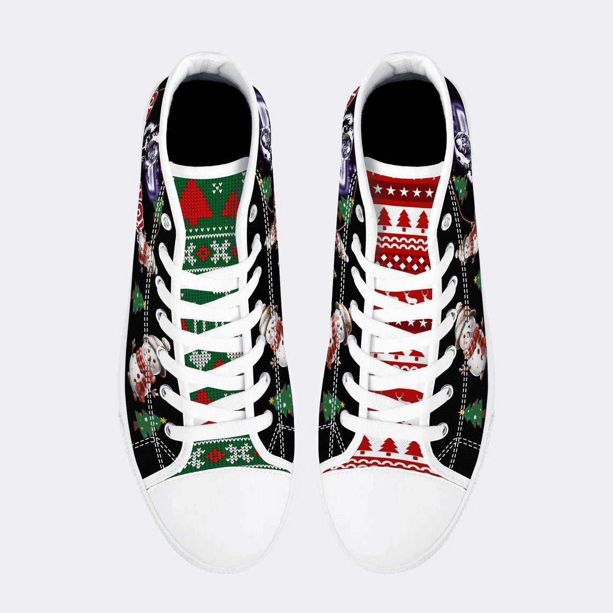 Horror Movie Vintage Graphic Print - High Top Canvas