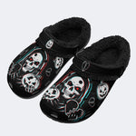 Spooky Reaper Pumpkin - Fur Lined Slippers/Sandals
