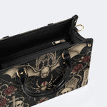 Bat Spider Skull Rose Print Handbag Factory Direct Sales