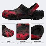 Bloody Textured Swirl - Fur Lined Slippers/Sandals