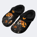 Coffee Halloween Skull - Fur Lined Slippers/Sandals