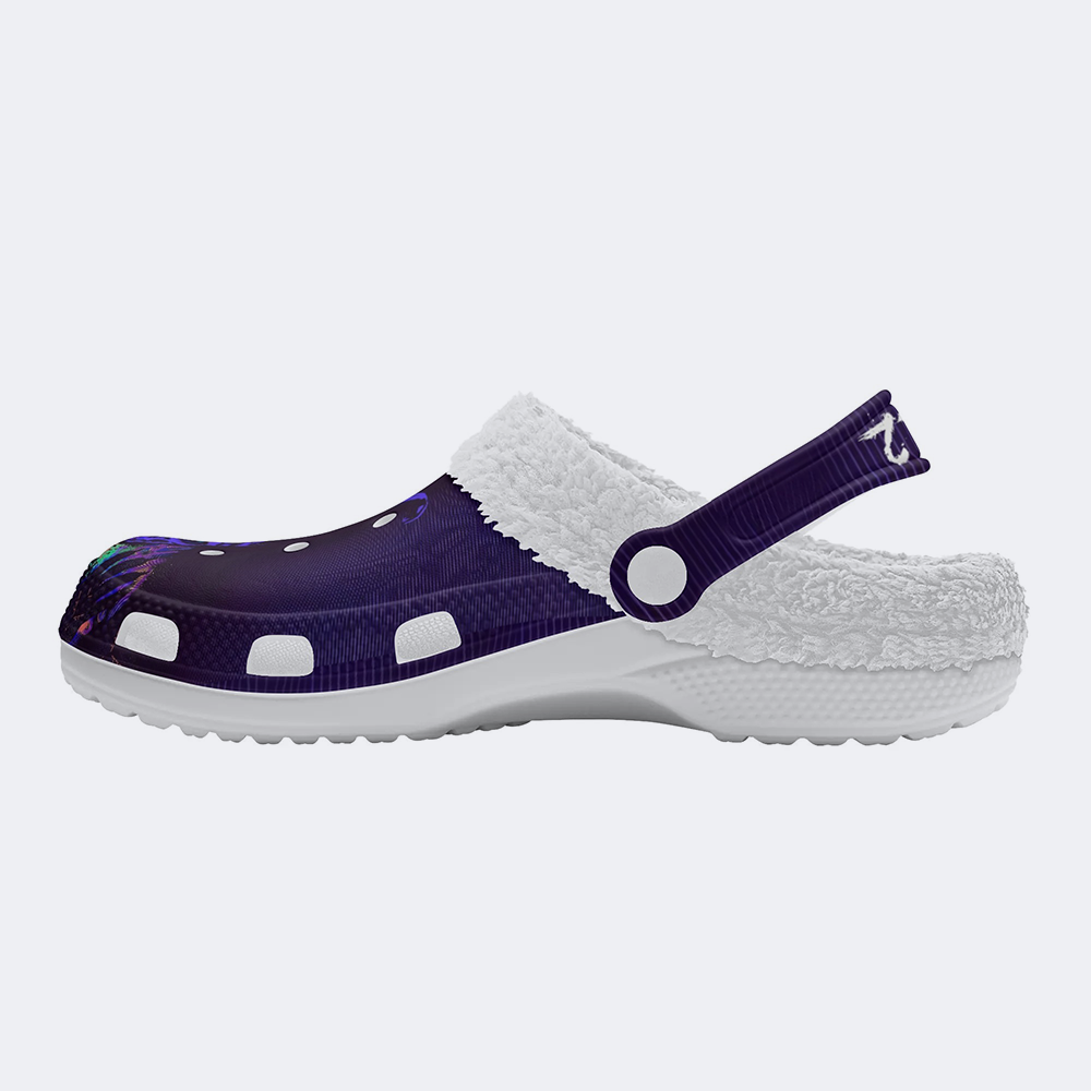 Unisex 28:06:42:12 Art Print - Fur Lined Slippers/Sandals