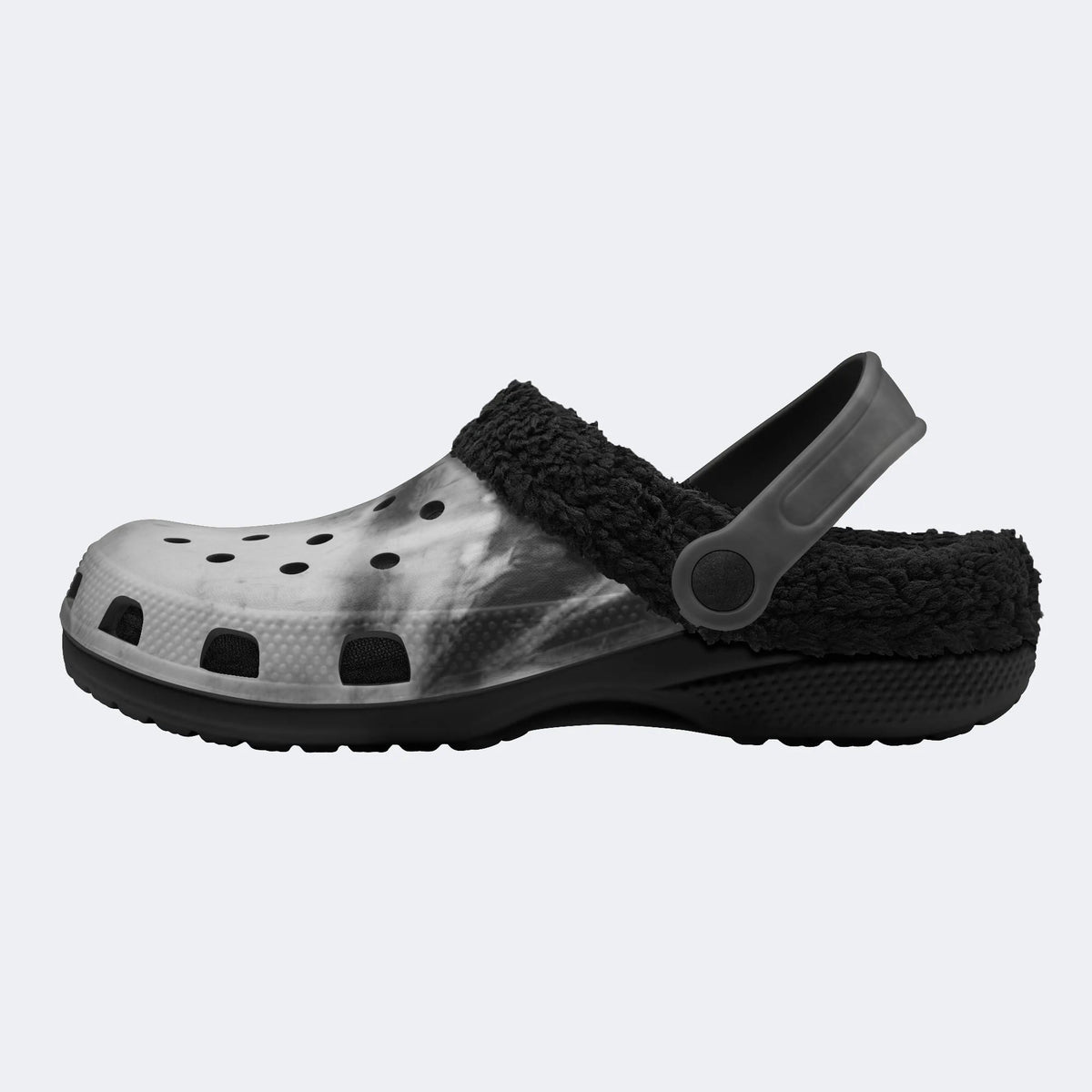 Noir Angel Specter - Fur Lined Slippers/Sandals