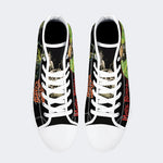 Unisex More Brains Print - High Top Canvas