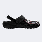 Spooky Ghost Script - Fur Lined Slippers/Sandals