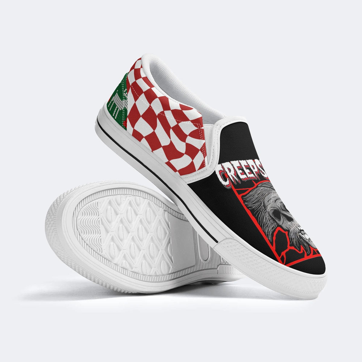 Horror Movie Graphic Print - Slip On Shoes