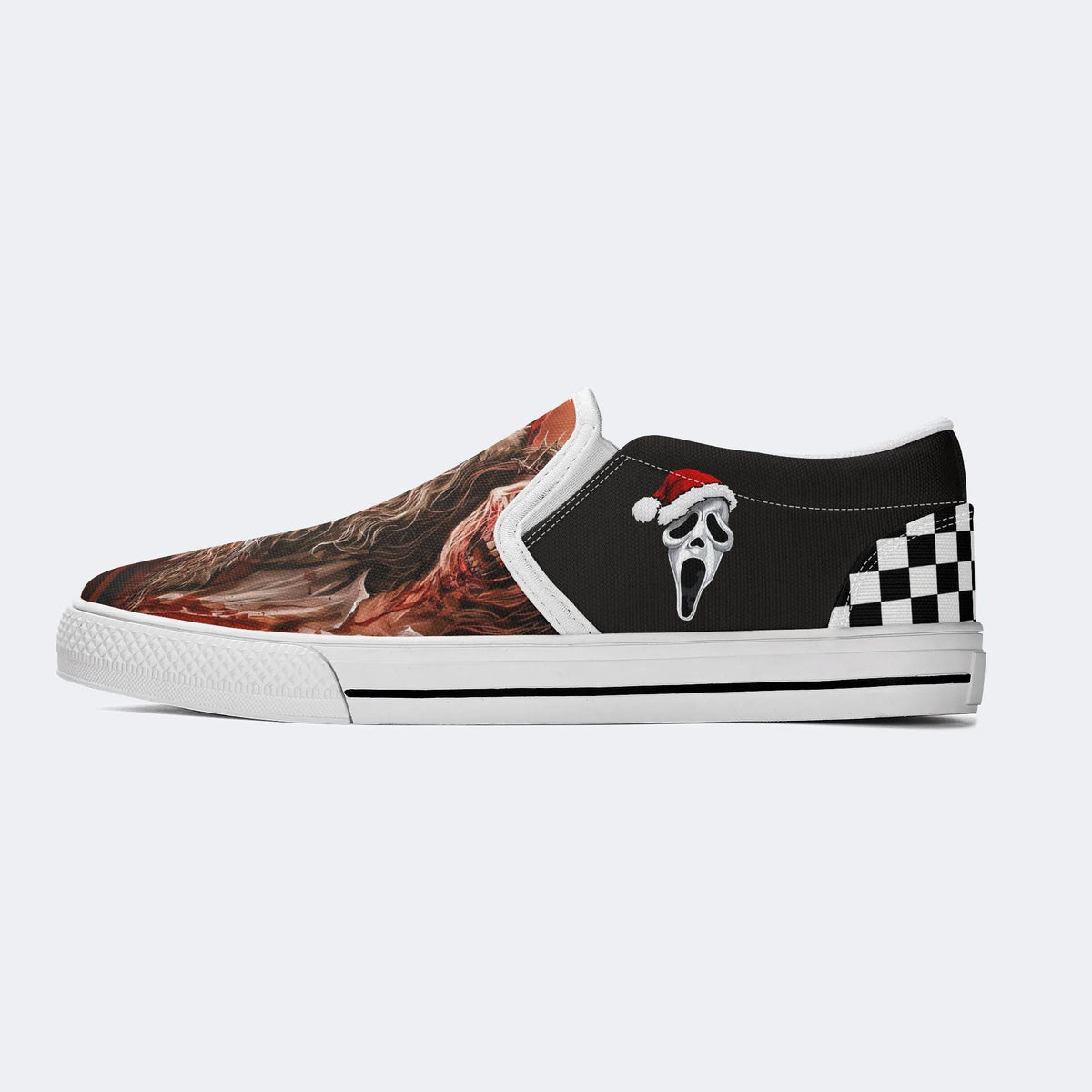 Christmas Terrifier Print - Slip On Shoes