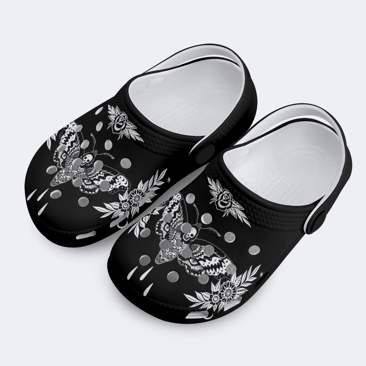 Surreal Death Moth - Kid's Slippers/Sandals