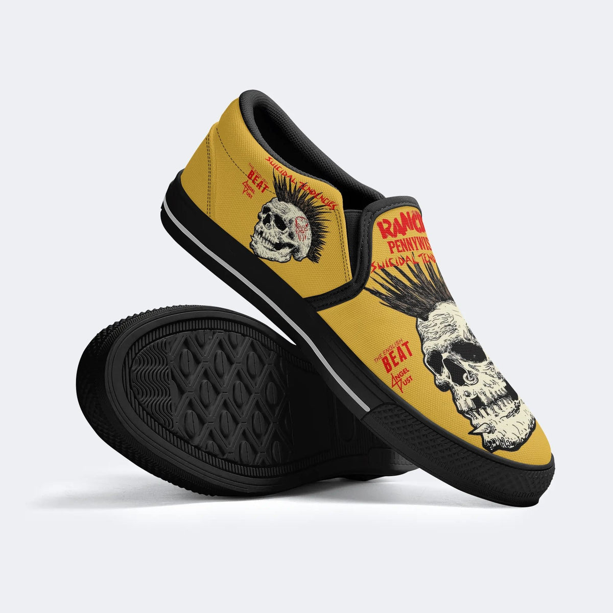 Rancid Skull Print - Slip On Shoes