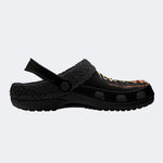 Gothic Witchy Frog Mushroom Crescent Moon - Fur Lined Slippers/Sandals
