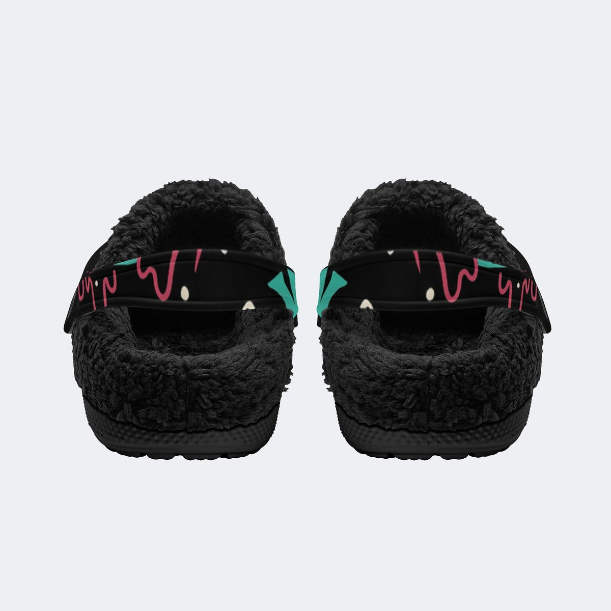 Gothic Graffiti Skull Punk - Fur Lined Slippers/Sandals