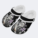 Personalized Horror Ghostface Name - Fur Lined Slippers