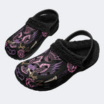 Unisex EagleArt Print - Fur Lined Slippers/Sandals