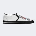 Horror Skull Print - Slip On Shoes