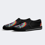 Love Is The Answer Skull Print - Slip On Shoes