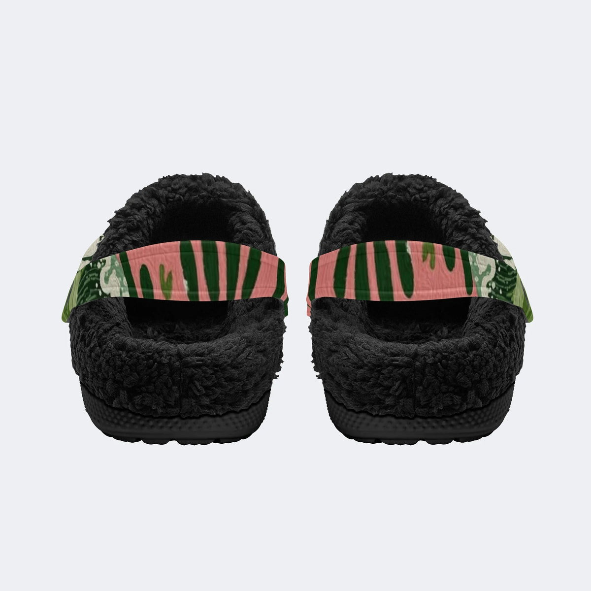 Boho Surf Wave - Fur Lined Slippers/Sandals