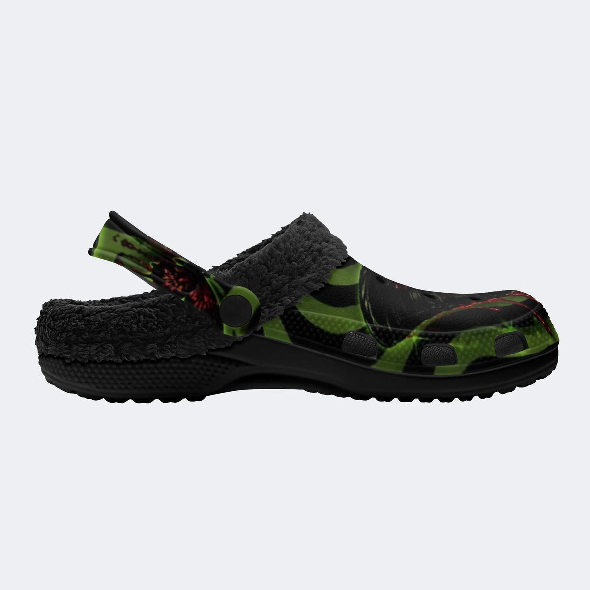 Spiral Bloody Butterfly - Fur Lined Slippers/Sandals
