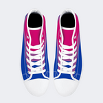 Chaussures montantes en toile avec drapeau de la fierté bisexuelle