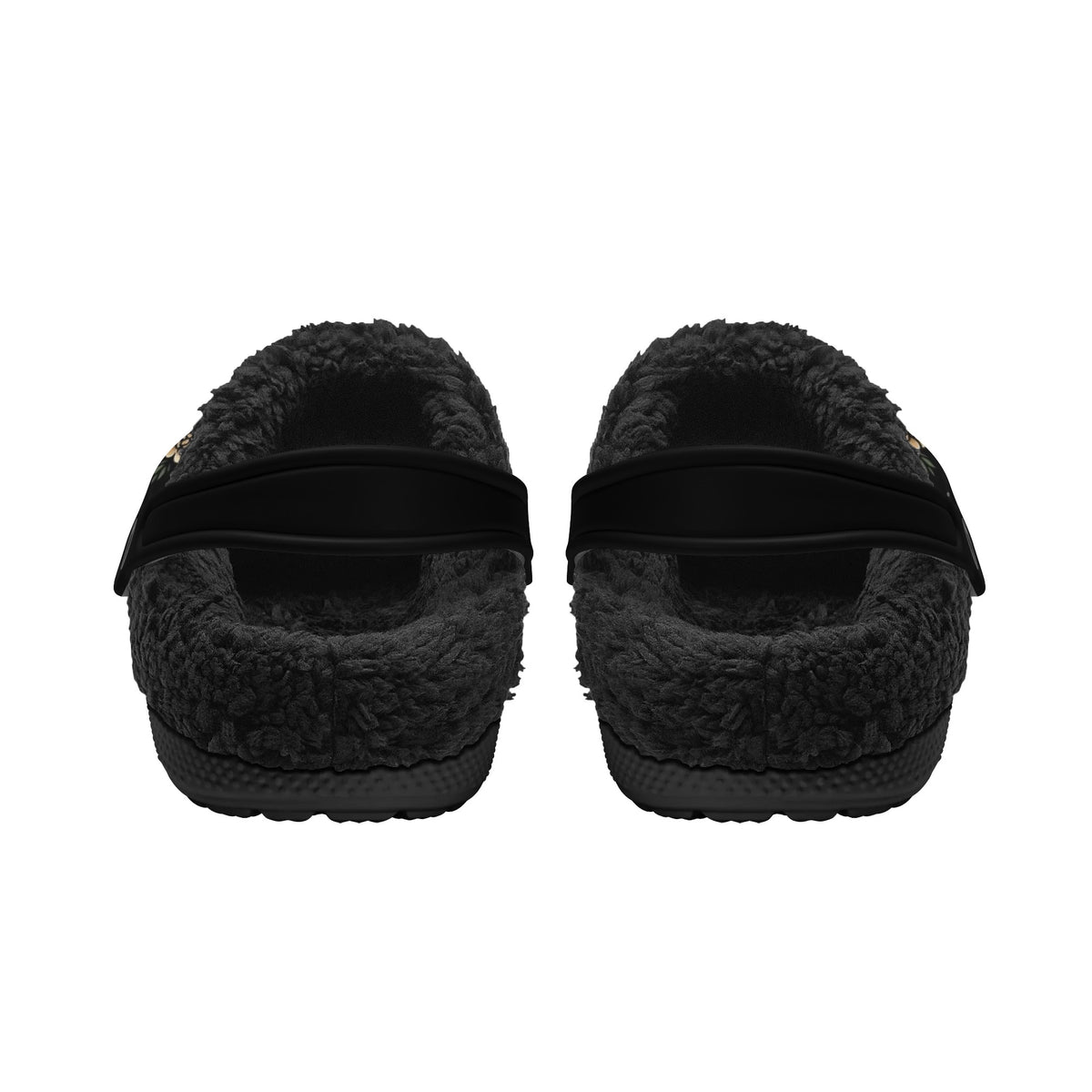 Personalized Name Sword And Tiger Print - Fur Lined Slippers/Sandals