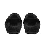Personalized Name Sword And Tiger Print - Fur Lined Slippers/Sandals