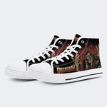 Horror Movie Vintage Graphic Print- High Top Canvas