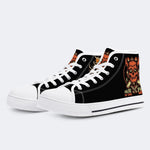 Unisex Horror Skull Print - High Top Canvas