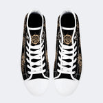 Old School Tiger Print - High Top Canvas