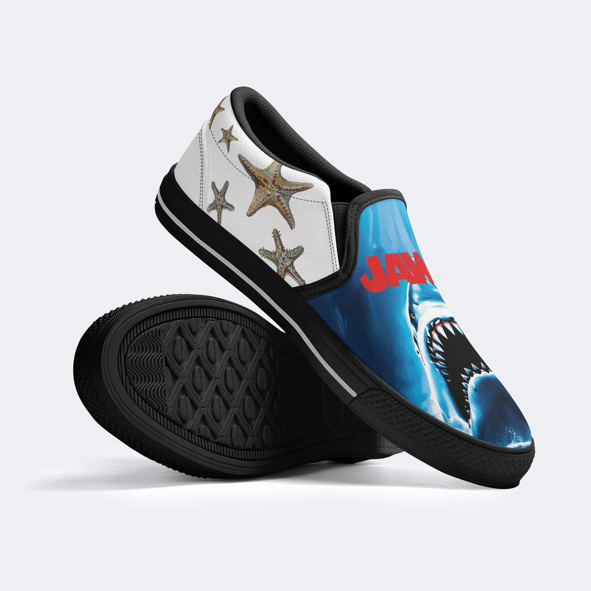 Jaws Print - Slip On Shoes