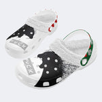 Angry Wolf Print - Fur Lined Slippers