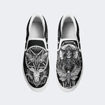 Surreal Death Moth&Skull - Slip On Shoes