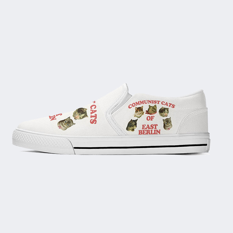 Communist Cats Of East Berlin Unisex - Slip On Shoes