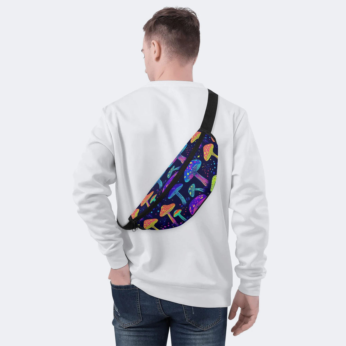 Neon Color Mushroom Print - Fanny Package