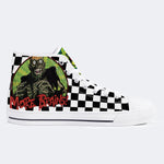 Unisex More Brains Print- High Top Canvas