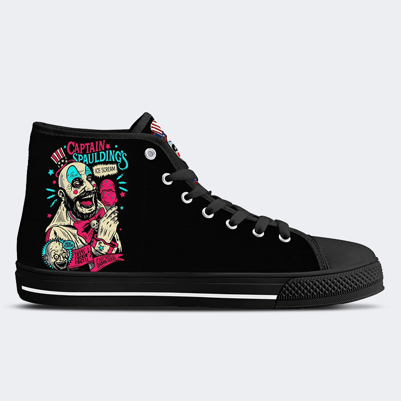 Horror Print - High Top Canvas