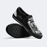 Unisex Skull Es Muss Sein Print - Slip On Shoes