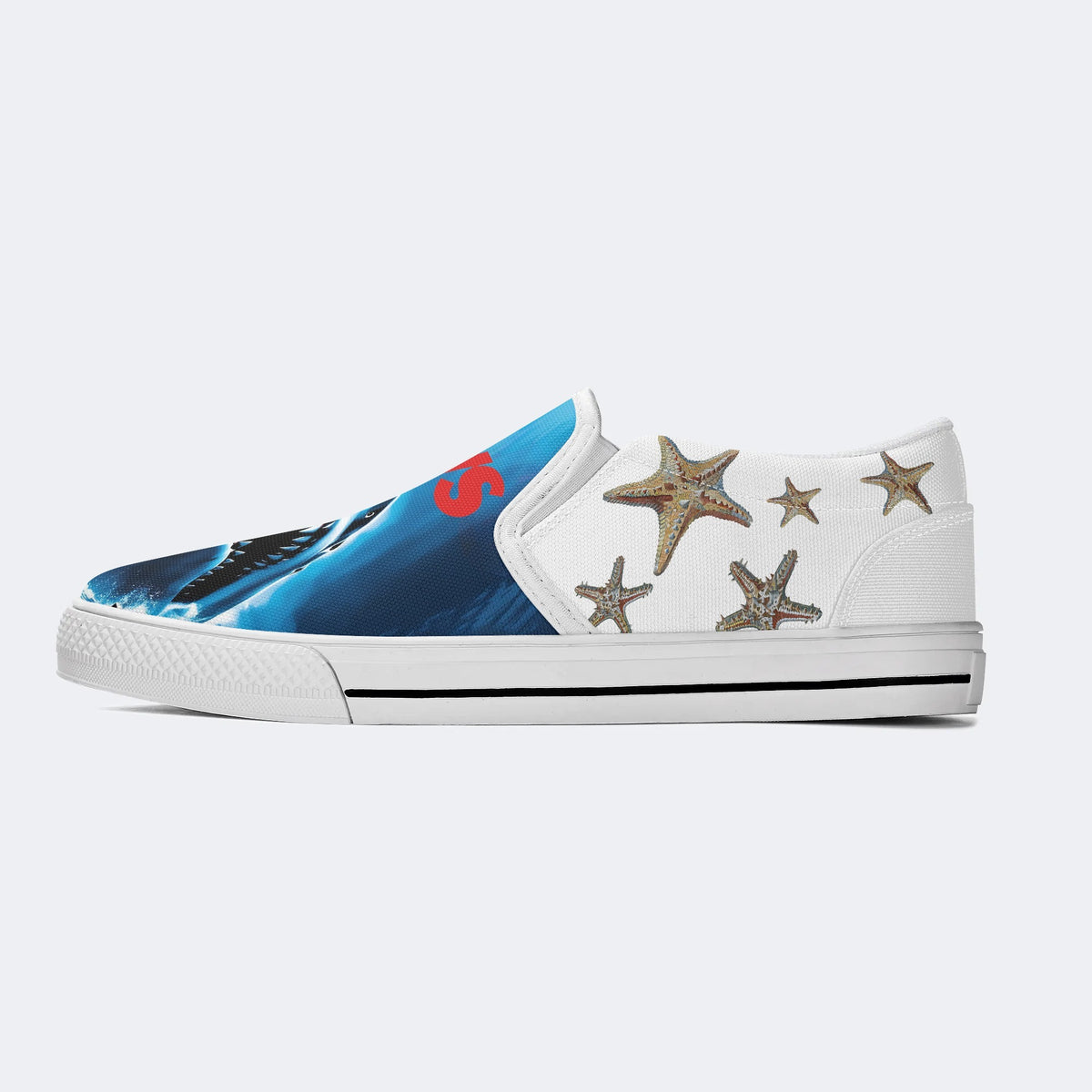 Jaws Print - Slip On Shoes