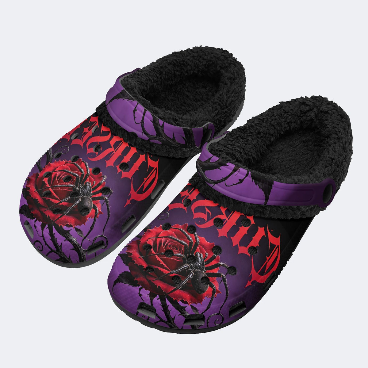 Dark Garden Trap - Fur Lined Slippers/Sandals