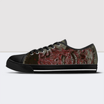 Skinned Face Low Top Canvas Shoes