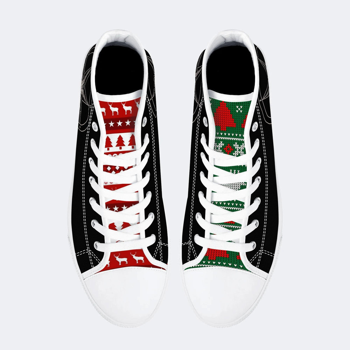 Horror Devil Print - High Top Canvas