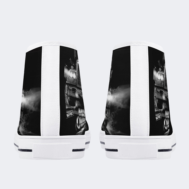 Vintage Graphic Print - High Top Canvas