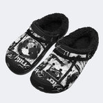 Old Script - Fur Lined Slippers/Sandals