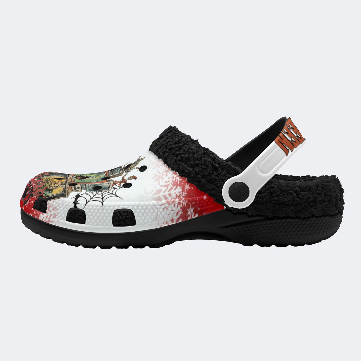 Halloween Horror Print - Fur Lined Slippers