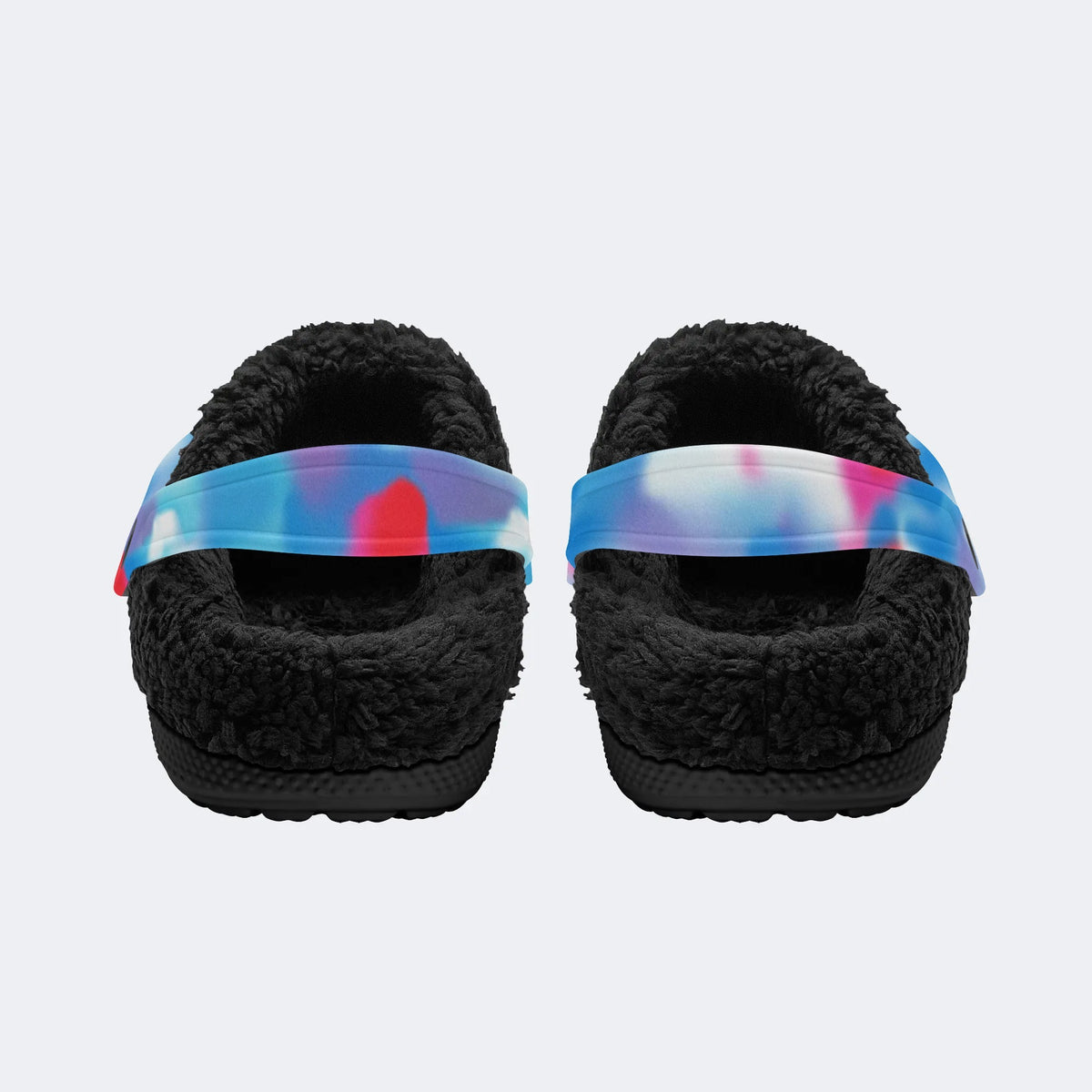 Unisex Ink Print - Fur Lined Slippers/Sandals