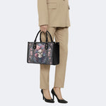 Rose Skull Glass Print Handbag Factory Direct Sales