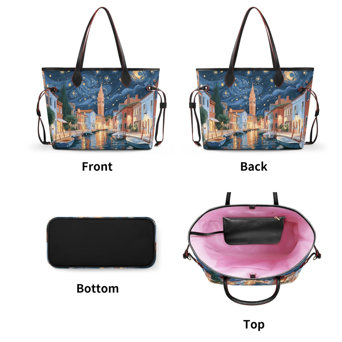 Van Gogh Venice - Large capacity handbag