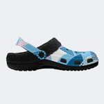 Pastel Geometric Triangle - Fur Lined Slippers/Sandals