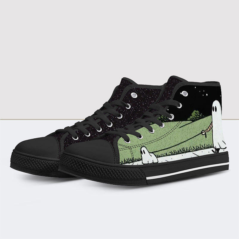 Ghost Art High Top Canvas Schuhe